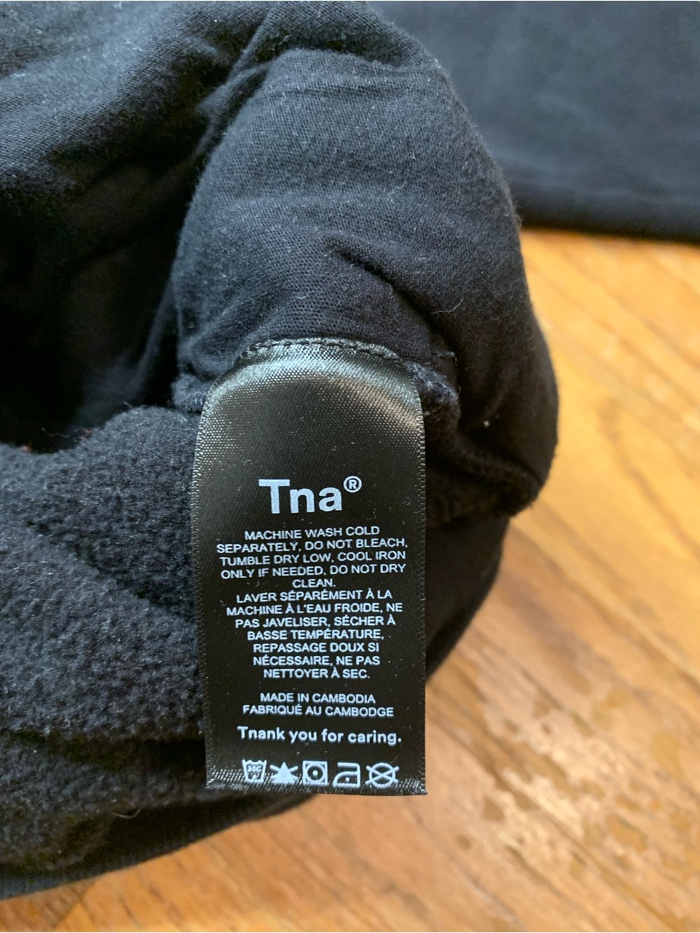 Tna Aritzia CozyAF Black 1/4 Zip Pullover Sweatshirt Size 1 (Small) - Picture 5 of 9
